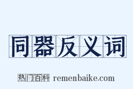 同器反义词是什么意思的图片